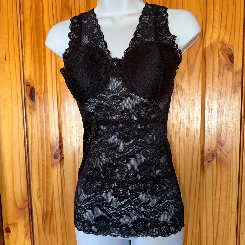 Black Lace Top/Sleep Top/ Stripper Dress